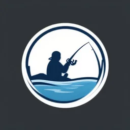 a vector logo of a fishing business