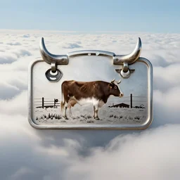 a cattle brand design for a ranch in the clouds