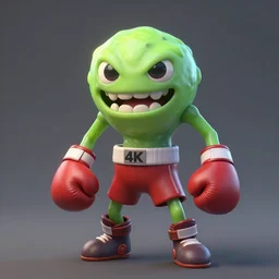 the slime boxer, 4 k, art station concept, highly detailed