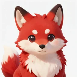 cute, furry portrait < handsome : fursona > furry - fandom < red & black > fursona! tail > stoat, photorealistic, aspect ratio 4 : 5