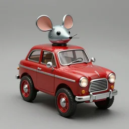 adventurer ( ( ( ( ( 1 9 5 0 s retro future robot android mouse rv wagon tonka robot. muted colors. ) ) ) ) ) by jean baptiste monge!!!!!!!!!!!!!!!!!!!!!!!!! chrome red