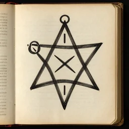 magic pentagram iconography old book vintage bible occult rune sketch alchemy