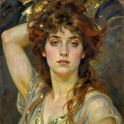 Woman, by Alphonse Mucha.