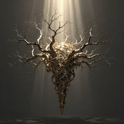 may you always end up in the best branch of ruliad cone, concept art, intricate, aesthetic!!!!!, unreal engine, god rays, symbolist, dramatic, ultra detailed