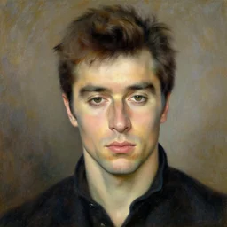portrait of alain delon, painting by renoir, highly detailed illustration, masterpiece, beautiful colors