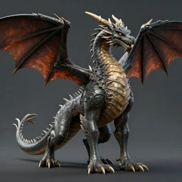 standing on four legs full - body of a giant western - style dragon, design art of a dragon, image of a dragon, picture of a dragon, ( stylized, artgerm, artstation, hd, cgsociety, cgi, realistic, dramatic, cinematic, artistic, trending, detailed )