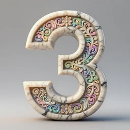 a 3 d render of letter 3 d letter c made from marble, the style of rococo, calligraphy, intricate details, ancient swirls, pastel colors, colorful, octane render, digital painting, hyperdetails, hand carved, unreal engine, engraving, letter design letter c, type design letter c, featured behance type design letter c, ivory and black marble