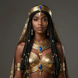 black annasophia robb as ancient libyan female warrior, intricate, elegant, highly detailed, digital painting, artstation, concept art, smooth, sharp focus, illustration, orientalism, edwin long, theodore ralli, aleksi briclot, rutkowski, bouguereau