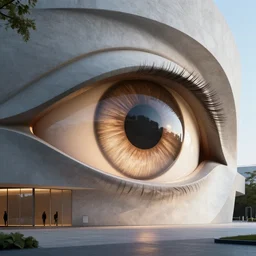 exterior eye level view of a museum dreamscape, contemporary architecture, details, lighting, extreme detailed, realistic, photorealism, volumetric lighting, global illumination, octane renderer, 8 k, best, accurate, trending on artstation, artstation, ultrarealistic