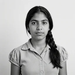 photo of a young mexican woman in the style of robert frank
