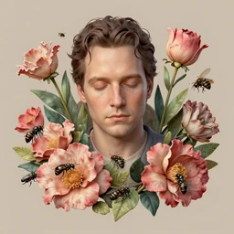 the platonic ideal of flowers, rotting, insects and praying of cletus kasady carnage thanos nazgul doctor manhattan chtulu mandelbulb howl's moving castle mandala davinci heavy rain, d & d, fantasy, ego death, decay, dmt, psilocybin, art by artgerm and greg rutkowski and alphonse mucha
