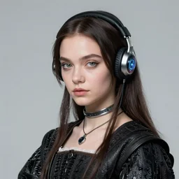 a renaissance portrait of amanda seyfried as a cyberpunk character, highly detailed