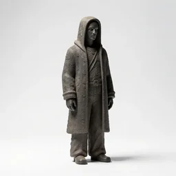 stoic sprite, studio photography, full body, standing, isolated on a pure white background, centered, whole figure in frame, sharp focus, studio lighting