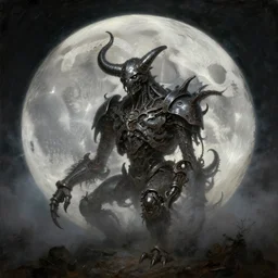 moon is protodoom steelcog tribe fog, coherent, detailed, intricate, fusion j. m. w turner, neoclassic oil painting, 8 k resolution