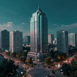 cyberpunk, stereotypical ukrainian city