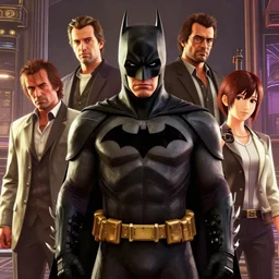 highly detailed portrait, batman, in gta v, stephen bliss, unreal engine, fantasy art by greg rutkowski, loish, rhads, ferdinand knab, makoto shinkai and lois van baarle, ilya kuvshinov, rossdraws, tom bagshaw, global illumination, radiant light, detailed and intricate environment