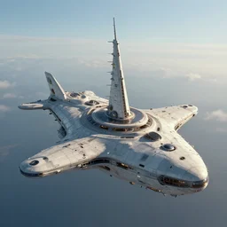an alien fibonacci ship, artstation, photorealistic