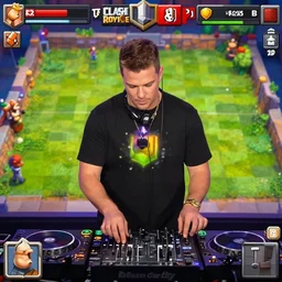 martin garrix dj on clash royale match losing