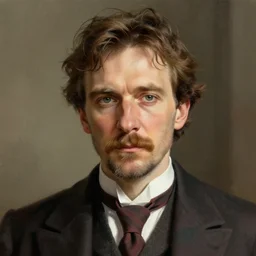 portrait of padraig pearse, highly detailed, digital painting, concept art, sharp focus, by makoto shinkai