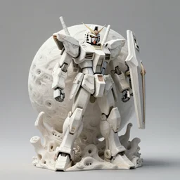 3 d octane render ultra photor realistic image unreal engine, beautiful planet monumental organic ceramic white wooden mystic occult gundam samourai cyberpunk, on the art contemporary gallery art by alphosne mucha adolf hiremy hirschl