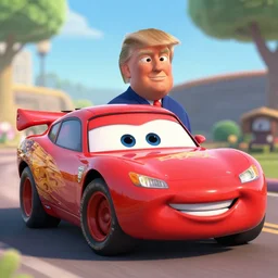 donald trump as a character in cars