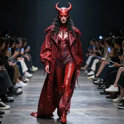 fashion show in hell. 4k highly detailed post processing photoshop trending on artstation wow.