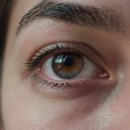 ultra high quality close-up photo of a human eye afte crying dramatic lighting wide angle 35mm shallow depth of field 8k 9:16 ratio