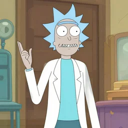 james bond in rick and morty, illustration.