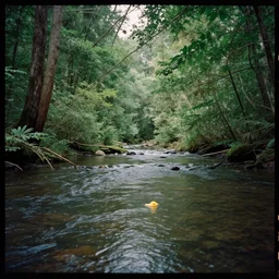 kodak portra 4 0 0 photographic and realistic, a forest, detailed, octane render, unreal engine, 4 k, artstation, hyper realistic, wide angle, floor flooded, how a river, objects that float, 3 5 mm, sharp focus, soft light, volumetric light, in the style of gregory crewdson