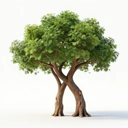 a tree fighting another tree 8k ultra realistic