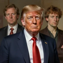 portrait of Donald Trump as a detective, highly detailed, digital painting, artstation, concept art, sharp focus, illustration, art by artgerm and greg rutkowski and alphonse mucha