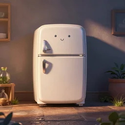 a still from a new Pixar movie about a brave little refrigerator