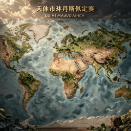 a fantasy world mapl