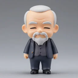 old man, nendoroid, figurine, detailed product photo