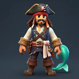 jack the pirate and mermaid on sea of thieves game avatar hero, behance hd by jesper ejsing, by rhads, makoto shinkai and lois van baarle, ilya kuvshinov, rossdraws global illumination