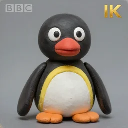 realistic painting of bbc pingu in the style of rutkowski, cinematic, portrait, 8 k, clay