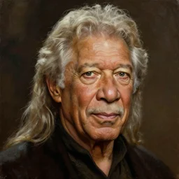morgan freeman as saurman, by alan lee, lord of the rings, smooth, oil painting, matte painting, concept art, trending on artstation, promotional artwork, film still, elegant, photorealistic facial features, intricate, detailed face, cinematic lighting