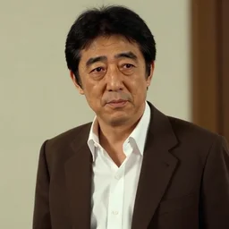 a film still of shinzo abe in indiana jones