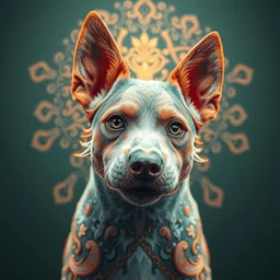 super beautiful cute mongrel d dog intricate artwork by tooth wu and wlop and beeple, greg rutkowski, very coherent symmetrical artwork, cinematic, hyper realism, high detail, octane render, unreal engine, 8 k, vibrant colors, smooth gradients, high contrast, depth of field, aperture f 1. 2