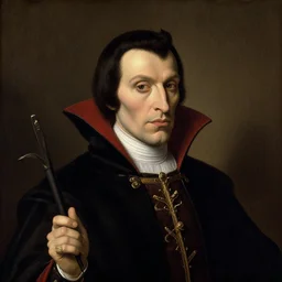 lord dracula, portrait. leonardo da vinci style