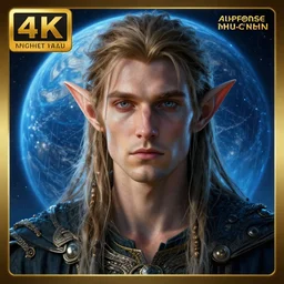 ( ( ( ( ( hyperrealist distant portrait of an elf drow from dragons and dungeons in a blue planet where it rains ashes. ) ) ) ) ) by jeremy mann and alphonse mucha, fantasy, photorealistic, octane render, unreal engine, dynamic lighting, bet face, handsome man, beautiful, wlop, cute, perfect factions, perfect man, trending on artstation, poster, volumetric lighting, very detailed faces, 4 k, award winning