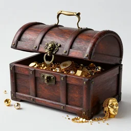 pirate treasure chest, color, dslr, gold and jewels