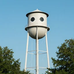 ypsilanti water tower with eyes