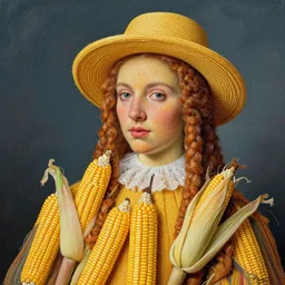 loom made of corn, hyperrealism, vibrant color scheme, highly detailed, in the style of romanticism, cinematic, artstation, moebius, greg rutkowski