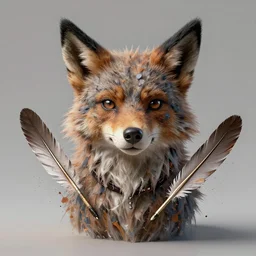 Portrait furry ears snout collar neck paws Dragon ASPCA National Geographic Wikipedia Demiurge pet adoption quill splatterpaint rorschach 4k artstation unreal engine render robert rauschenberg giorgio de chirico greg rutkowski