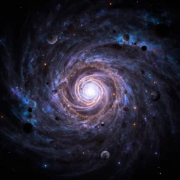 Hyper cosmic time travel vortex spiral. Hyper detailed, super quality, cosmic, galactic, HD, 4K high resolution, unreal engine