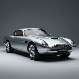 a retro futuristic aston martin db 5 concept, studio lighting, award - winning car magazine photography