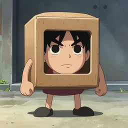 a man in megalo box, comic style