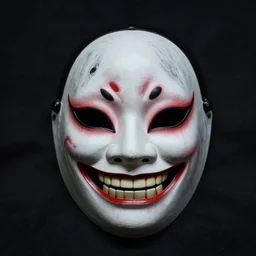 smiling oni mask, junji ito, terrifying, nightmare fuel, horror, horrifying, scary,
