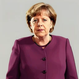 Angela Merkel in the style of GTA Artwork